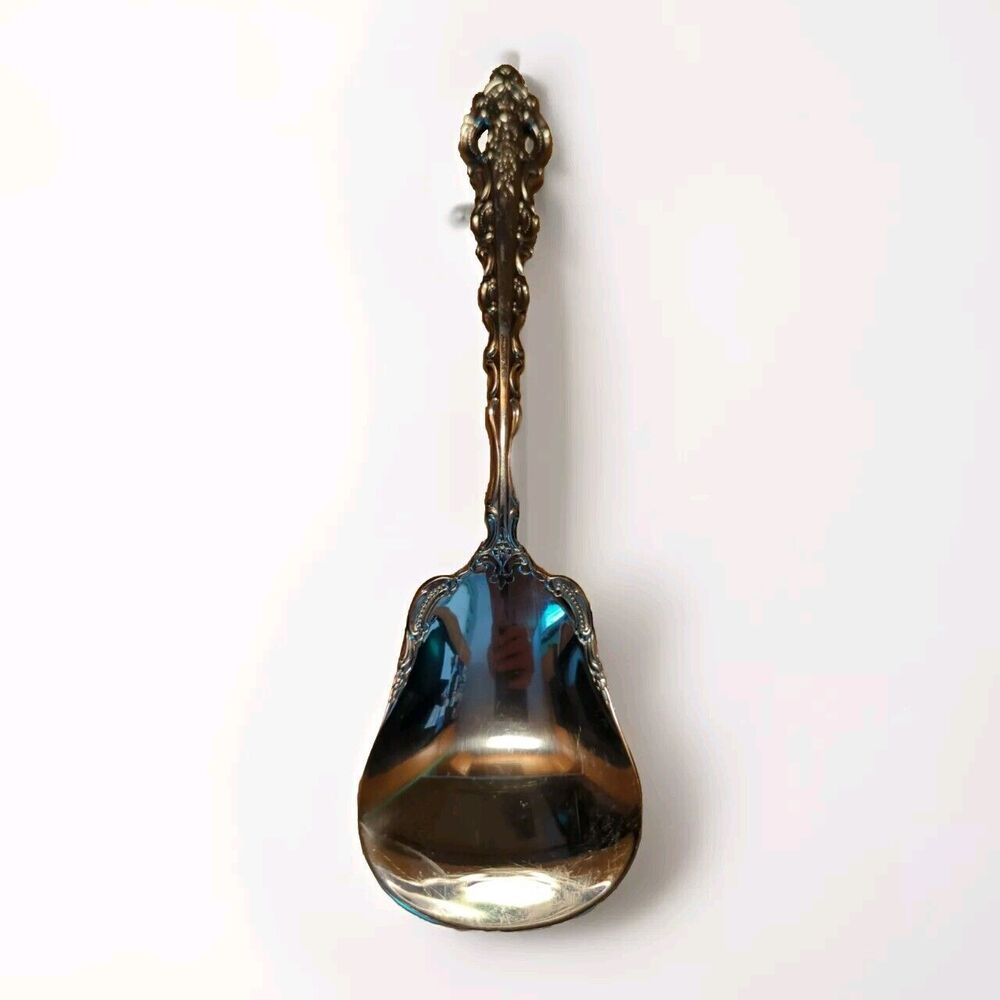 Oneida Da Vinci Stainless Casserole Serving Spoon Cube Mark
